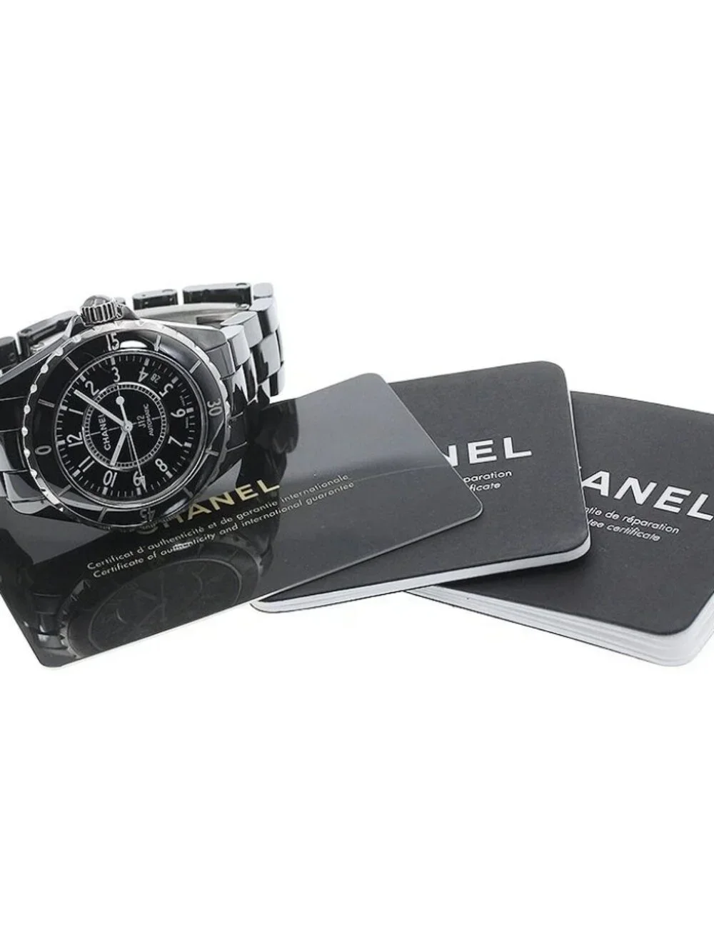 CHANEL J12 H0685 Black Ceramic 38MM Date black Dial Automatic Men's Watch_946621